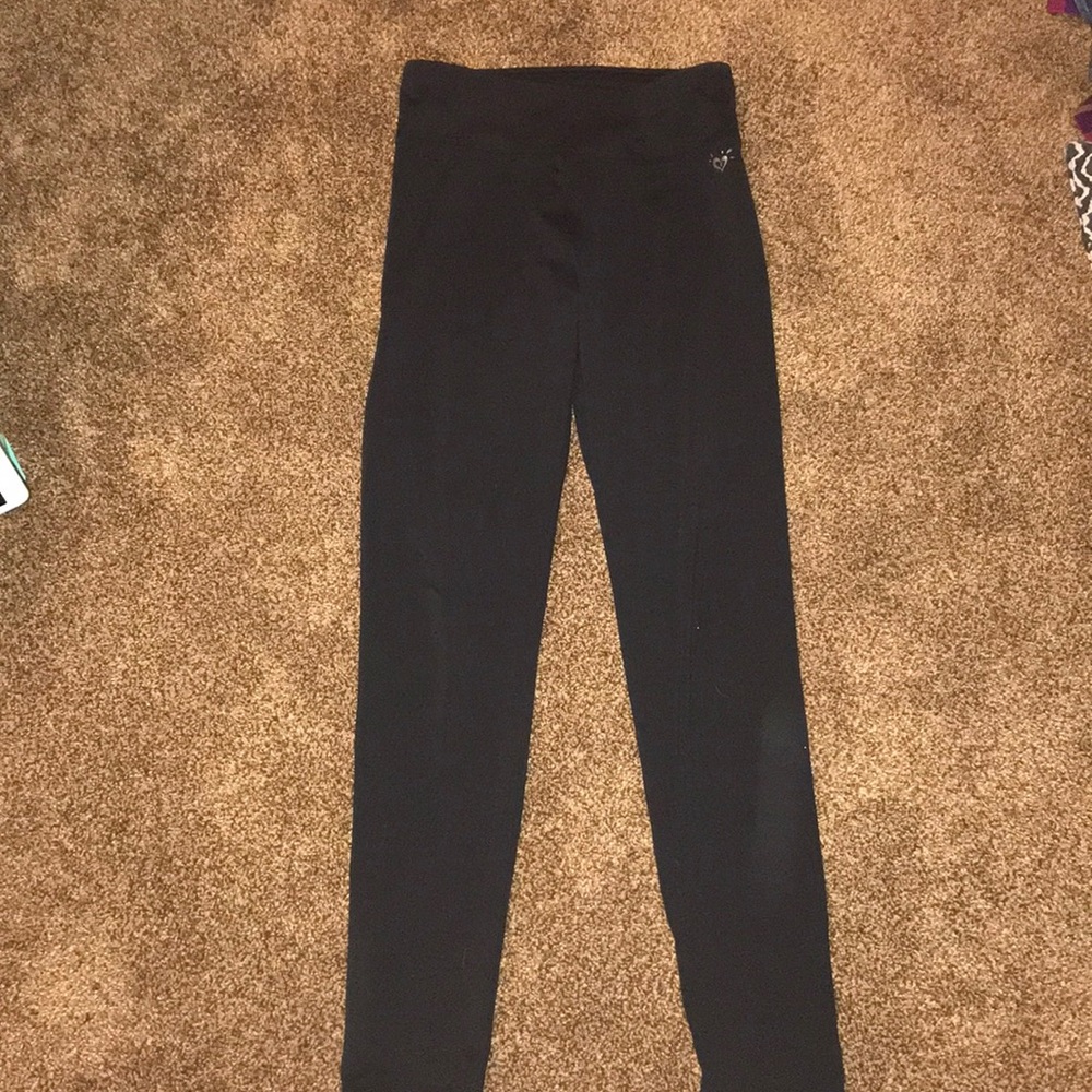 black justice high wasted leggings